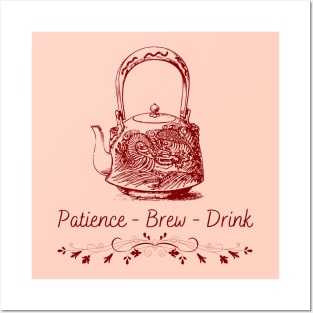 Patience brew drink Posters and Art